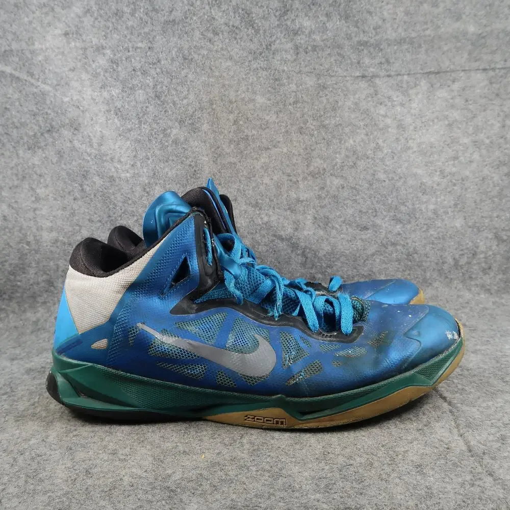 Nike Shoes Mens 11 Athletic Trainers Zoom Hyperchaos Basketball Sneakers Blue